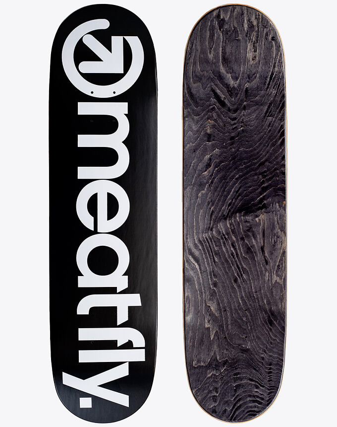 Skateboardová doska Meatfly MF Brand Logo, Black/White, Medium