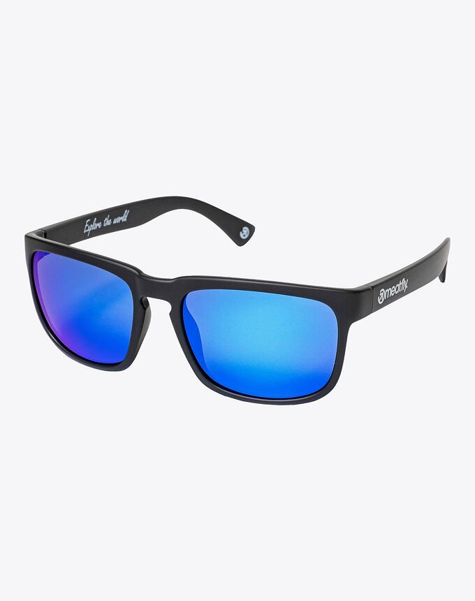 Slnečné okuliare Meatfly Gammy, Black Matt/Blue