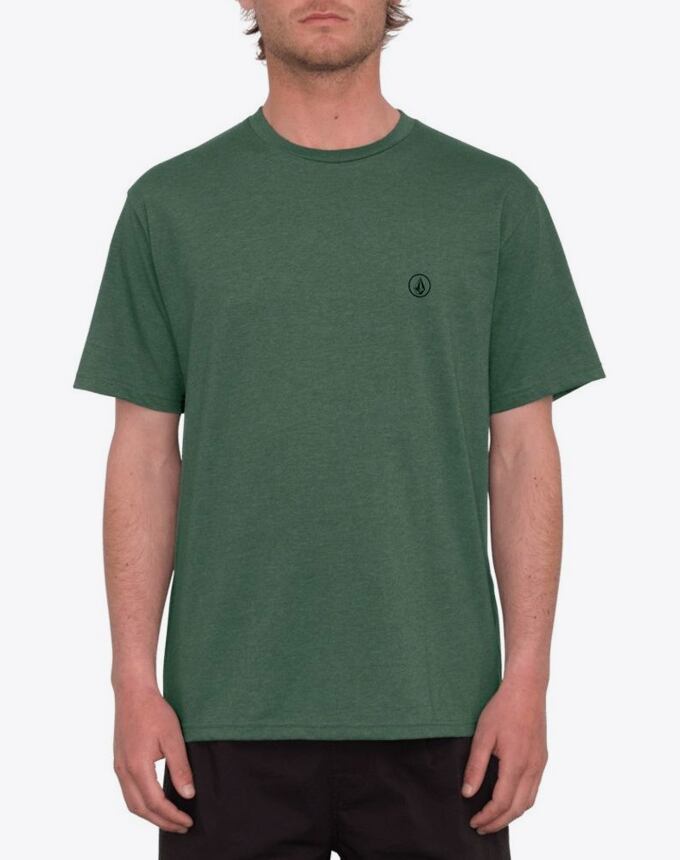 Pánske tričko Volcom Circle Blanks Hth Sst, Fir Green