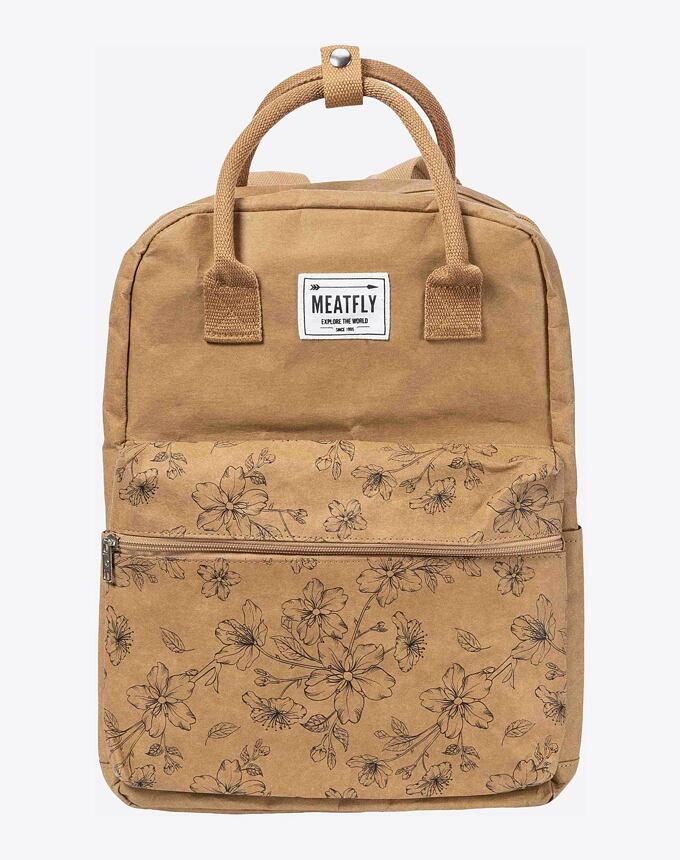 Papierový batoh Meatfly Cheery, Blossom Brown, 18 L