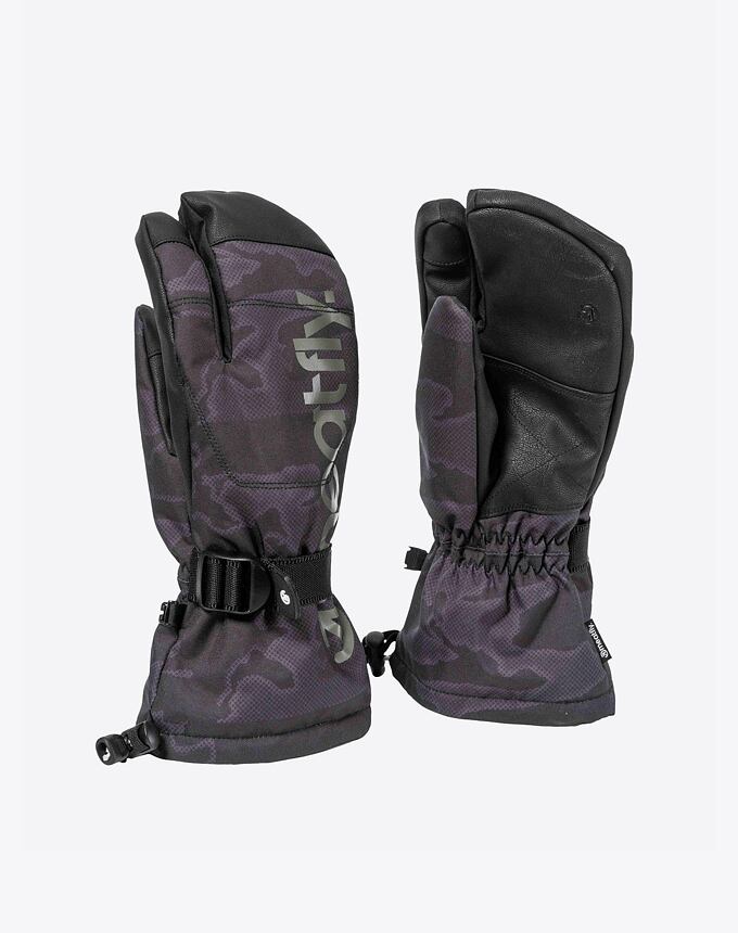 Pánske rukavice Meatfly Limp, Morph Black