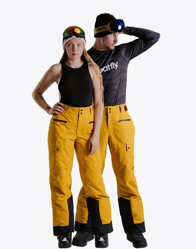 Unisex SNB & SKI nohavice Meatfly Andry, Chai Tea Latte