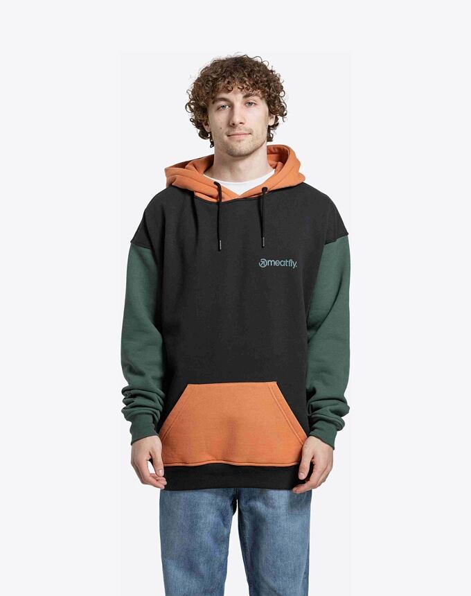 Unisex mikina Meatfly Fry, Green / Sunbrun