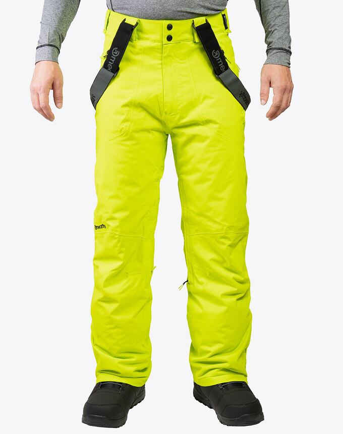 Pánske SNB & SKI nohavice Meatfly Gnar, Acid Lime
