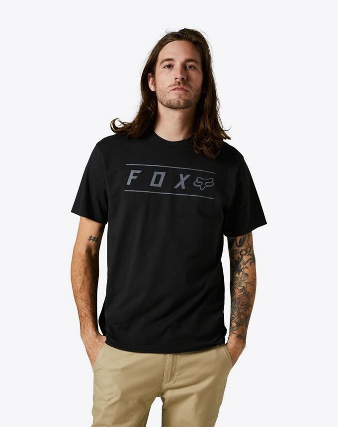 Pánske tričko Fox Pinnacle Ss Premium Tee, Black/Black