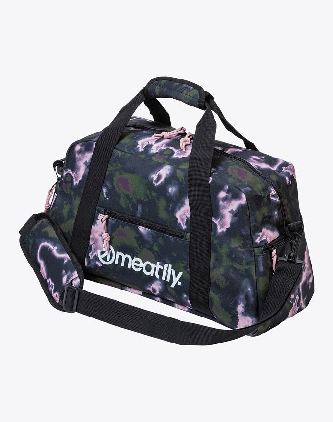Cestovná taška Meatfly Mavis, Storm Camo Pink