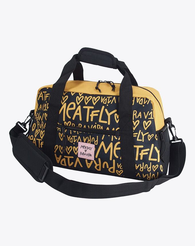 Cestovná taška Meatfly X Pura Vida Mavis, Yellow/Black