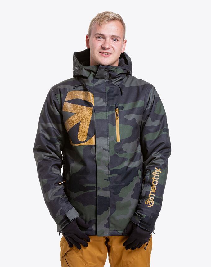 Pánska SNB & SKI bunda Meatfly Shader, Rampage Camo