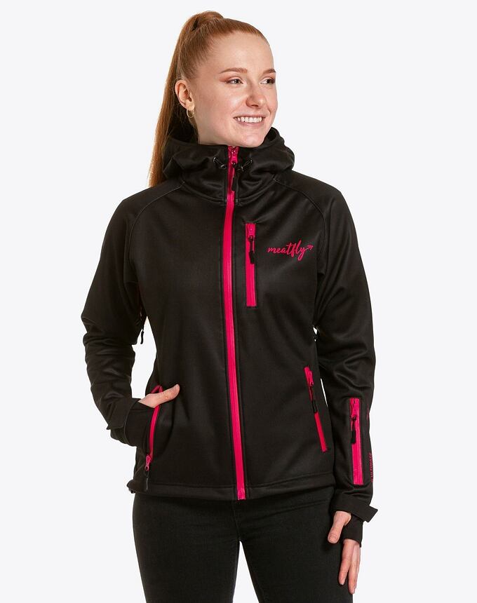 Dámska softshell bunda Meatfly Zaja, Black