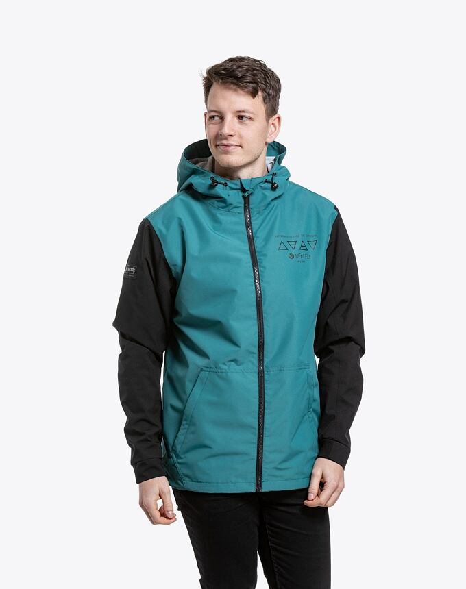 Pánska street bunda Meatfly Finn, Snake Green/Black