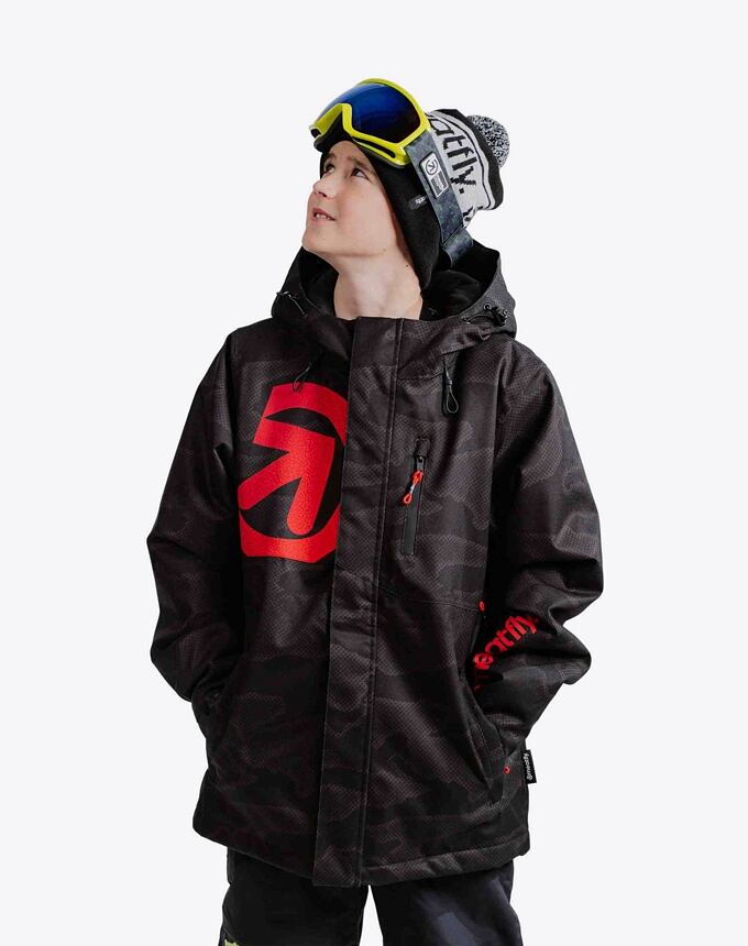Detská SNB & SKI bunda Meatfly Bangito, Morph Black