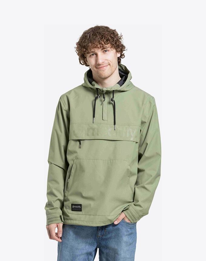 Pánska street bunda Meatfly Garen, Olive