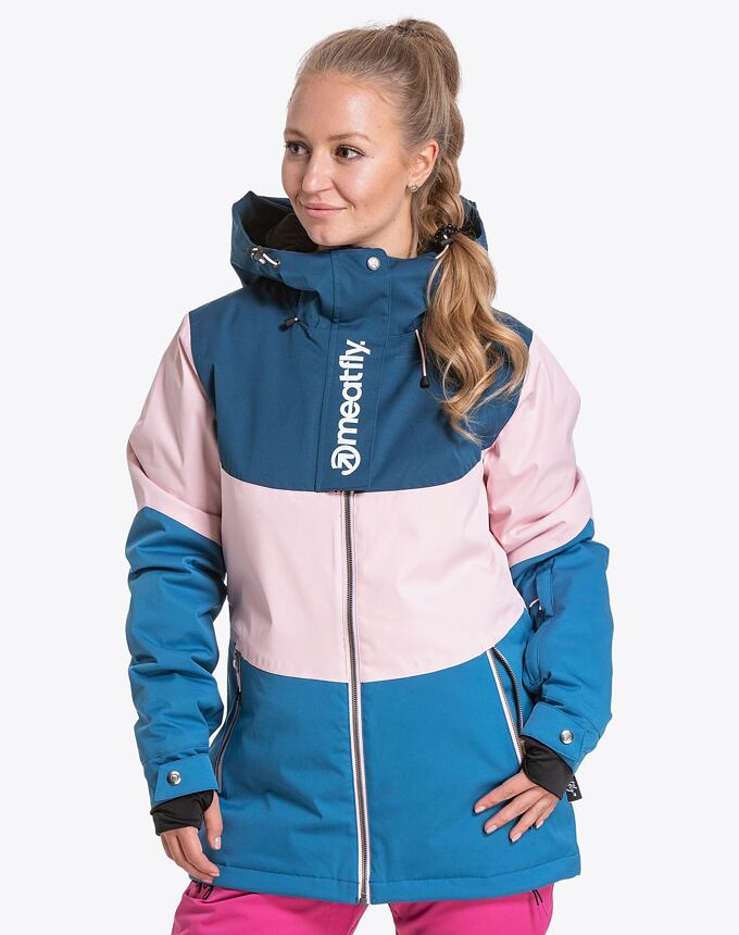 Dámska SNB & SKI bunda Meatfly Kirsten Premium, Petrol