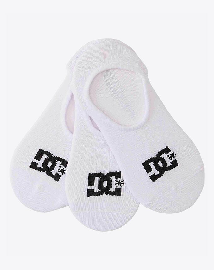 Pánske ponožky DC Shoes SPP DC Liner 3P, Snow White