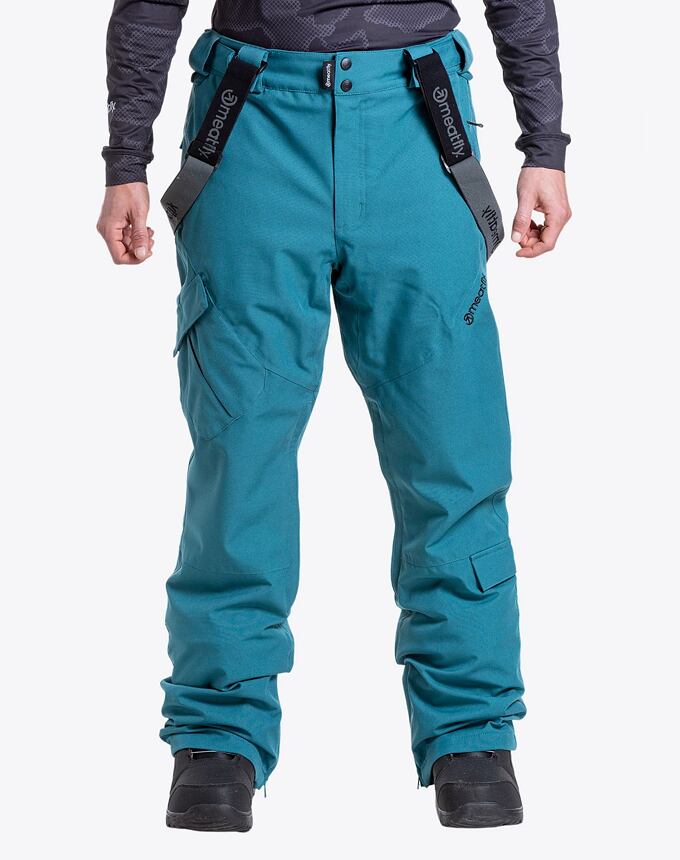 Pánske SNB & SKI nohavice Meatfly Ghost, Teal Blue