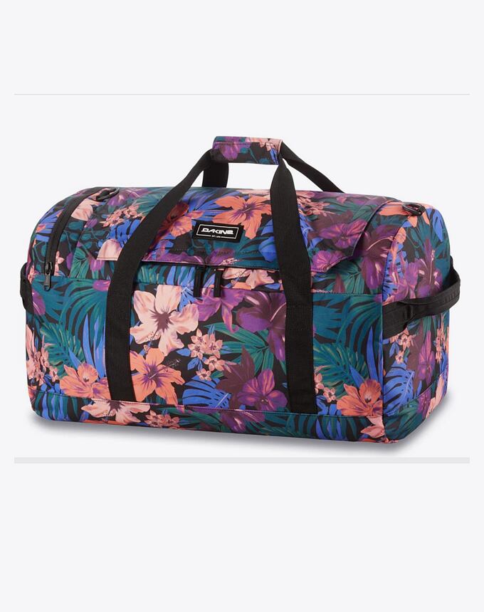Cestovná taška Dakine Eq Duffle, Black Tropidelic, 50 L