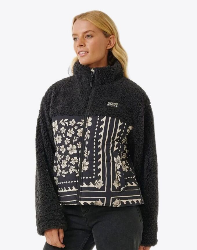 Dámska bunda Rip Curl Soleil Puffer, Black