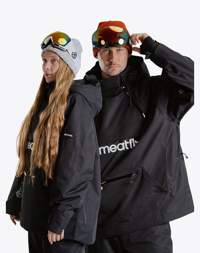 Unisex SNB & SKI bunda Meatfly Maddie, Black