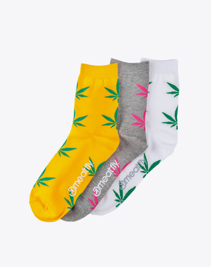 Ponožky Meatfly Ganja Girl socks - S19, Triple pack