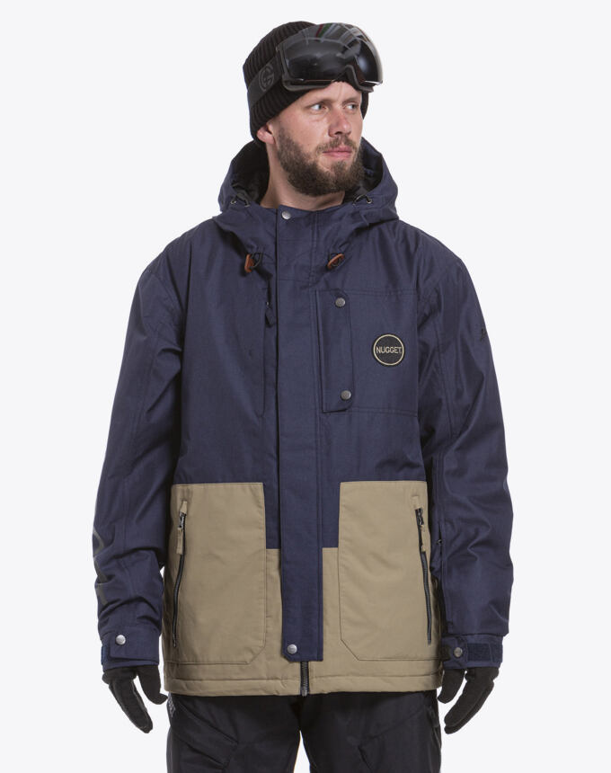 Snowboardová bunda Nugget Falcon, C - Navy Heather, Sand
