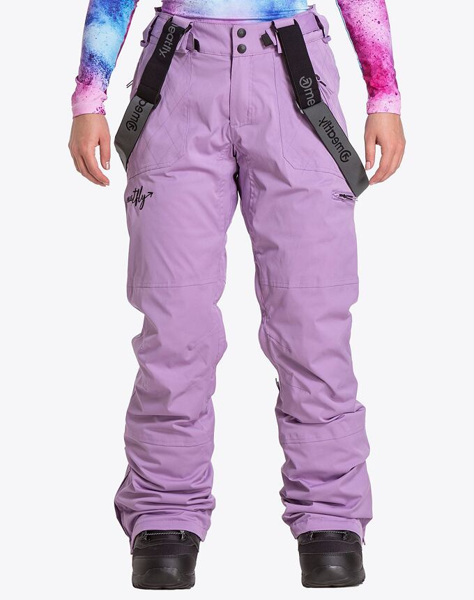 Dámske SNB & SKI nohavice Meatfly Foxy Premium, Purple
