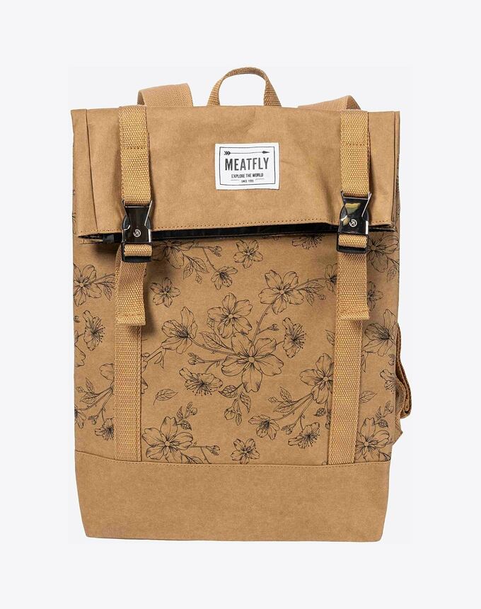 Papierový batoh Meatfly Vimes, Blossom Brown, 11 L