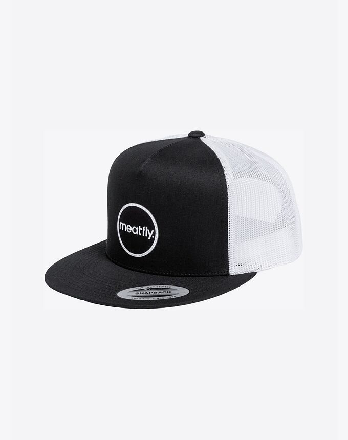 Šiltovka Meatfly Nevil Trucker Snapback, Black