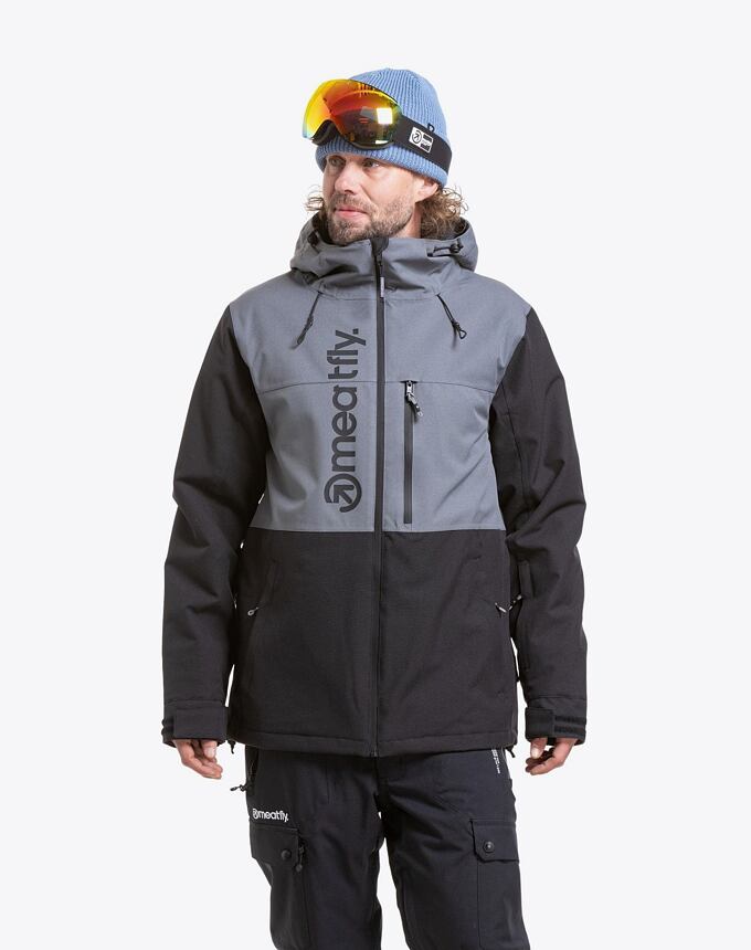 Pánska SNB & SKI bunda Meatfly Manifold, Dark Grey/Black