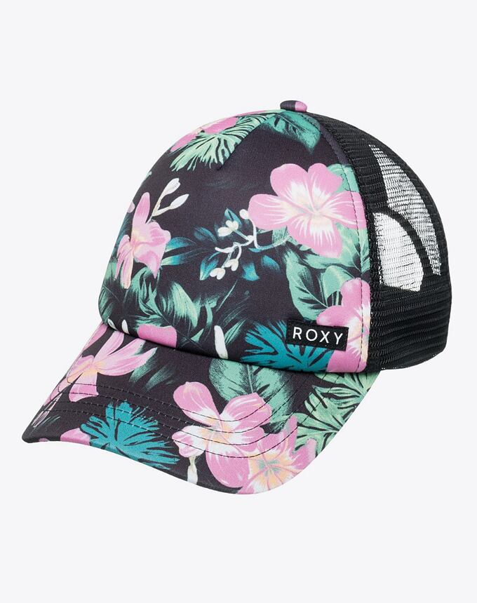 Detská šiltovka Roxy Honey Coconut, Anthracite Shadow Floral