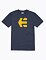 Pánske tričko Etnies Icon, Navy/Gold