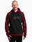 Pánska technická mikina Meatfly Gravel, Wine / Black Heather