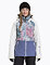 Snowboardová bunda Nugget Trish, A - Linen White, Palm, Fjord Blue