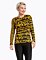 Dámske tričko s dlhým rukávom Pura Vida Shay, Yellow/Black
