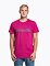 Pánske tričko Meatfly Striped Logo, Magenta