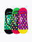 Ponožky Meatfly Low socks - Triple pack, B/ Big Dots 1