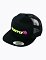 Šiltovka Meatfly Percy Trucker Snapback, Lime / Black