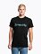 Pánske tričko Meatfly Striped Logo, Black