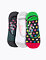 Ponožky Meatfly Low socks - Triple pack, L/ Fuchsia