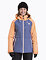 Snowboardová bunda Nugget Trish, C - Papaya, Fjord Blue
