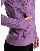 Dámska technická mikina Meatfly Omni, Garden Purple