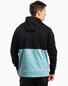 Pánska technická mikina Meatfly Tason, Black/Dusty Mint