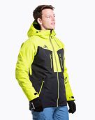 Pánska SNB & SKI bunda Meatfly Cronos, Acid Lime/Black