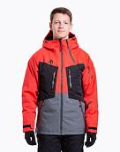 Pánska SNB & SKI bunda Meatfly Cronos, Ferrari Red/Dark Grey