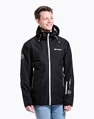 Pánska hardshell bunda Meatfly Bryce, Black Ripstop