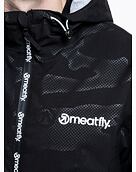 Pánska street bunda Meatfly Finn, Morph Black Emboss