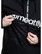 Pánska street bunda Meatfly Garen, Morph Black Emboss