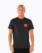 Pánske tričko Rip Curl Wettie Icon, Washed Black