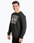 Pánska mikina Meatfly Repash Crewneck, Charcoal Heather