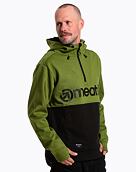 Pánska technická mikina Meatfly Tason, Calla Green / Black