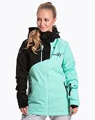 Dámska bunda SNB & SKI bunda Meatfly Deborah Premium, Green Mint